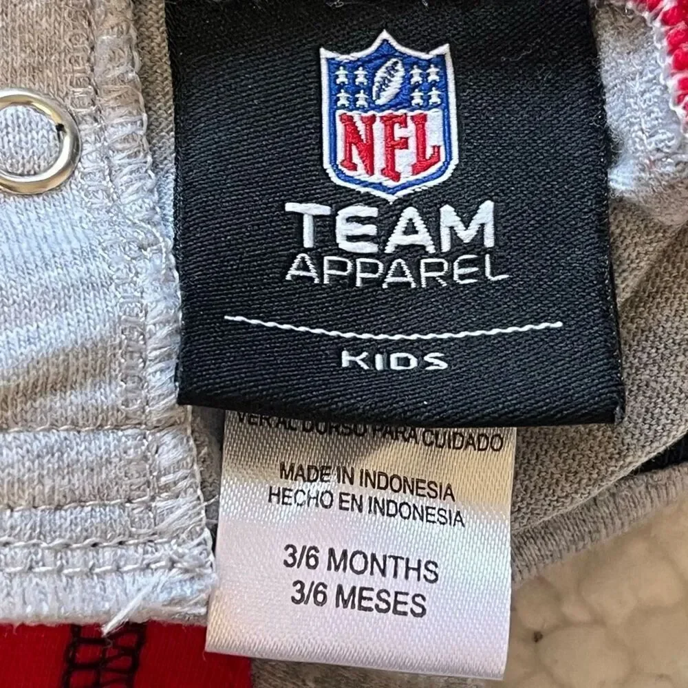 NFL Team Apparel SF 49ers Bodysuit  Sz 3-6m   EUC